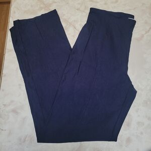 Croft & Barrow Navy Dress Pants Size 4 Regular Straight Leg Career Work